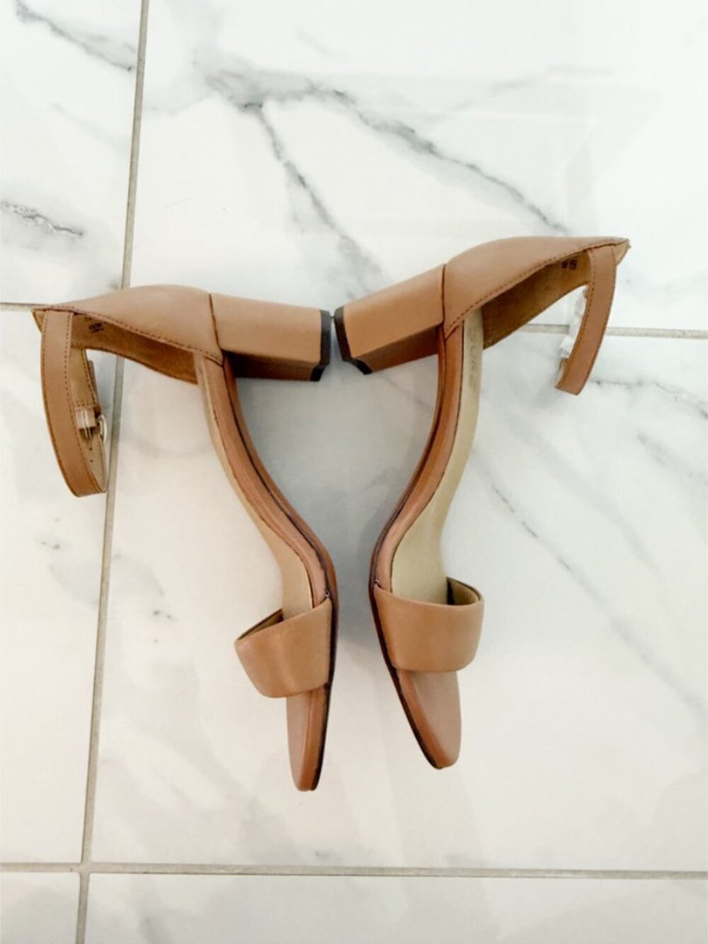 Naturalizer Vera Leather Ankle Strap Dress Sandals in Frappe 7M NWOT - Picture 8 of 12